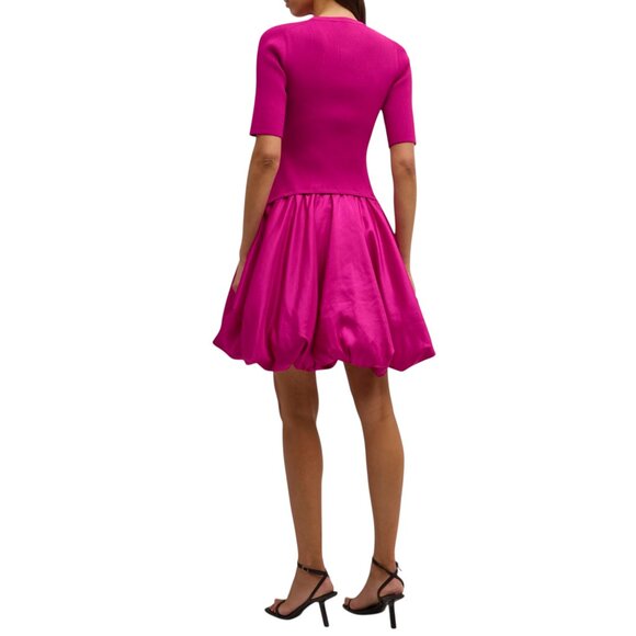 SIMKHAI  Kenny Ribbed Bubble Mini Dress Size XS NEW - Picture 6 of 13